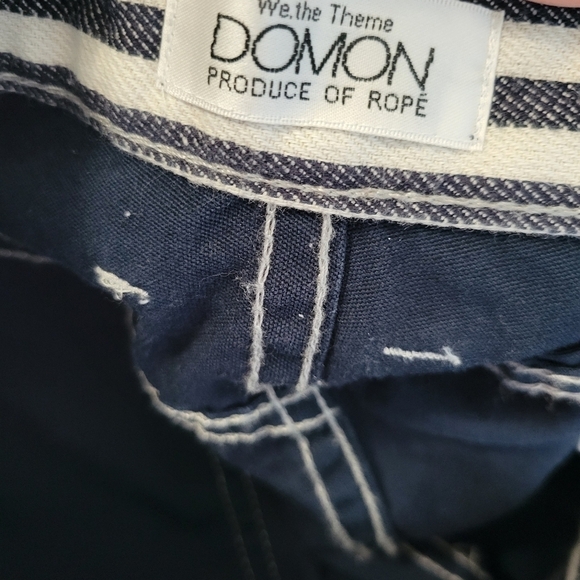 DOMON Produce of Rope Cropped Chino Pants in Navy Blue Waist 31 - Picture 9 of 11